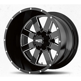 Moto Metal Wheel MO962 - 18 x 9 Black With Natural Accents - MO96289068300US