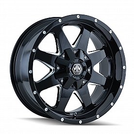 Mayhem Wheels Tank 8040 - 20 x 9&nbsp;Black With Natural Accents - 8040-2937B9