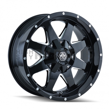 Mayhem Wheels Tank 8040 - 20 x 9&nbsp;Black With Natural Accents - 8040-2937B9-1