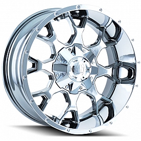 Mayhem Wheels Warrior 8015 - 20 x 9&nbsp;Silver - 8015-2937C