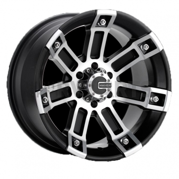 Konig Wheels M1X - 17 x 8 Black With Natural Face - M1X788310B-1
