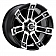 Konig Wheels M1X - 17 x 8 Black With Natural Face - M1X788310B
