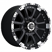 Konig Wheels M12 - 18 x 9 Black With Natural Lip - M12898312B