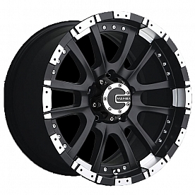 Konig Wheels M12 - 18 x 9 Black With Natural Lip - M12898312B