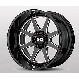 KMC Wheel XD844 - 20 x 9 Black With Natural Accents - XD84429068300