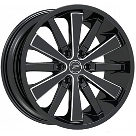 Ultra Wheel Pivot 270 - 20 x 9&nbsp;Black With Diamond Cut - 270-2983BM+15