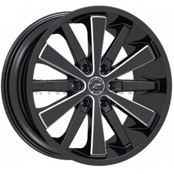 Ultra Wheel Pivot 270 - 20 x 9 Black With Diamond Cut - 270-2983BM+15-1