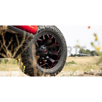 Fuel Off Road Wheel Assault D787 - 20 x 9 Black With Red Natural Accents - D78720909850-6
