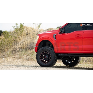 Fuel Off Road Wheel Assault D787 - 20 x 9 Black With Red Natural Accents - D78720909850-7