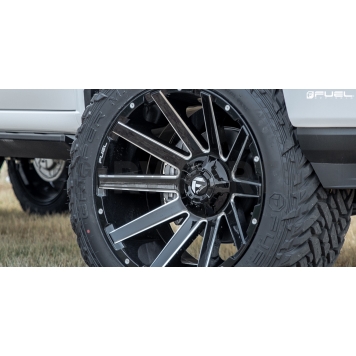 Fuel Off Road Wheel Contra D615 - 18 x 9 Black With Natural Accents - D61518909850-9