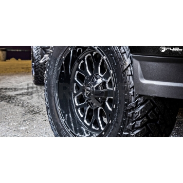 Fuel Off Road Wheel Titan D588 - 20 x 9 Black With Natural Accents - D58820909850-16