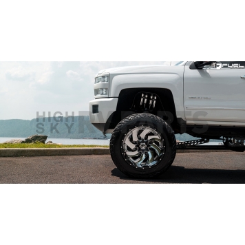 Fuel Off Road Wheel Cleaver D240 - 20 x 9 Silver Center With Black Lip - D24020909850-4