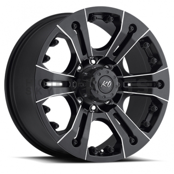 REV Wheel Offroad 835 Americana - 20 x 9 Black With Natural Accents - 835M-2908300