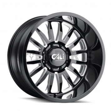 CALI Off-Road Wheel 9110 Summit - 20 x 9 Black With Natural Accents - 9110-2983BM