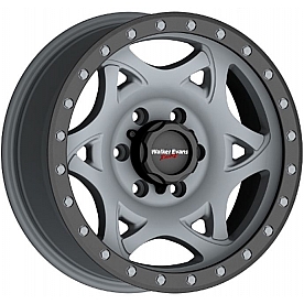 Ultra Wheel Walker Evans Legend 501 - 17 x 8.5 Graphite With Black Lip - 501-7883GN+01