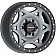 Ultra Wheel Walker Evans Legend 501 - 17 x 8.5 Graphite With Black Lip - 501-7883GN+01