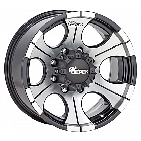 Cepek Wheel DC-2 - 16 x 8 Black - 250704