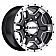 Ultra Wheel Mongoose 178 - 16 x 8 Black With Diamond Cut Accents - 178-6883B+01