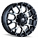 Mayhem Wheels Warrior 8015 - 20 x 9 Black With Natural Face - 8015-2937B18
