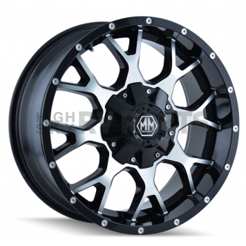 Mayhem Wheels Warrior 8015 - 17 x 9&nbsp;Black With Natural Face - 8015-7937B18