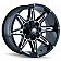 Mayhem Wheels Rampage 8090 - 17 x 9 Black With Natural Accents - 8090-7937M13