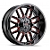 Mayhem Wheels Cogent 8107 - 20 x 9 Black With Prism Red Accents - 8107-2937BTR18