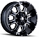Mayhem Wheels Fierce 8103 - 20 x 9 Black With Natural Spokes - 8103-2937M18