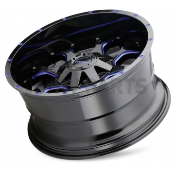 Mayhem Wheels Warrior 8015 - 18 x 9&nbsp;Black With Prism Red Accents - 8015-8937BTB18-3