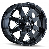 Mayhem Wheels Tank 8040 - 17 x 9&nbsp;Black With Natural Accents - 8040-7937B18