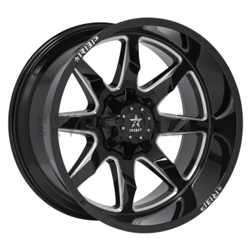 RBP Wheel 01R Saharan II - 18 x 9 Black With Natural Grooves - 01R-1890-70+10BG
