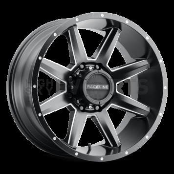 RaceLine Wheel 954M Stryker 20 x 9&nbsp;Black With Natural Accents - 954M-29065+18