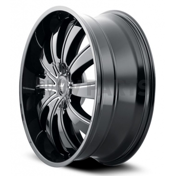 Mazzi Wheels Rolla 374 - 22 x 9.5 Black With Natural Accents - 374-22937B-2