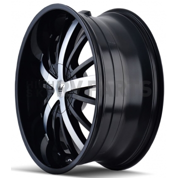 Mazzi Wheels Essence 364 - 22 x 9.5 Black With Natural Face - 364-22937B-2