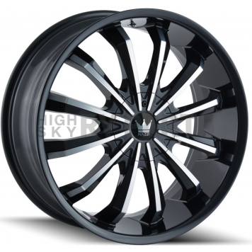Mazzi Wheels Fusion 341 - 22 x 9.5 Black With Natural Face - 341-22937B-1