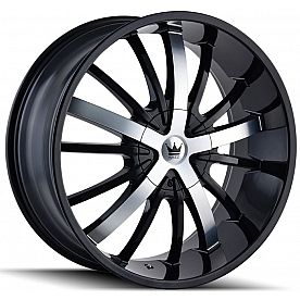 Mazzi Wheels Essence 364 - 24 x 9.5&nbsp;Black With Natural Face - 364-24937B