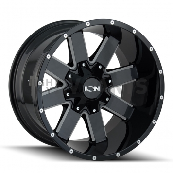 ION Wheels Series 141 - 17 x 9 Black With Natural Accents  - 141-7937M18-1