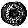RBP Wheel 02R Tycoon - 22 x 10 Black With Natural Accents - 02R-2210-70+10BG