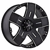 Ballistic Wheels 901 Hyjak - 17 x 9&nbsp;Flat Black - 901790267+00FBM