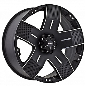 Ballistic Wheels 901 Hyjak - 17 x 9&nbsp;Flat Black - 901790267+00FBM