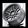 Mayhem Wheels Delta 8304 - 17 x 9 Black - 8304-7936MB
