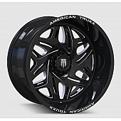 American Truxx Wheel AT-1914 Euphoria 20 x 9&nbsp;Black With Natural Accents - AT1914-2936BM