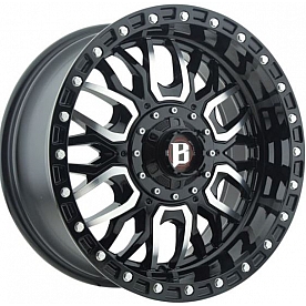 Ballistic Wheels 969 Tomahawk - 20 x 10 Black With Natural Accents - 969200267+00GBM