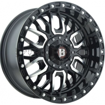 Ballistic Wheels 969 Tomahawk - 20 x 10 Black With Natural Accents - 969200267+00GBM