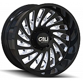 CALI Off-Road Wheel 9108 Switchback - 20 x 9&nbsp;Black With Natural Accents - 9108-2936BM
