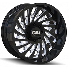 CALI Off-Road Wheel 9108 Switchback - 20 x 9&nbsp;Black With Natural Accents - 9108-2936BM