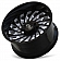 CALI Off-Road Wheel 9108 Switchback - 20 x 9 Black With Natural Accents - 9108-2936BM