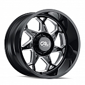 CALI Off-Road Wheel 9111 Sevenfold - 20 x 9&nbsp;Black With Natural Accents - 9111-2936BM