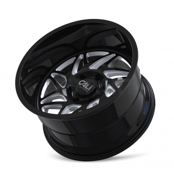 CALI Off-Road Wheel 9112 Gemini - 20 x 9 Black With Natural Accents - 9112-2936BM-2