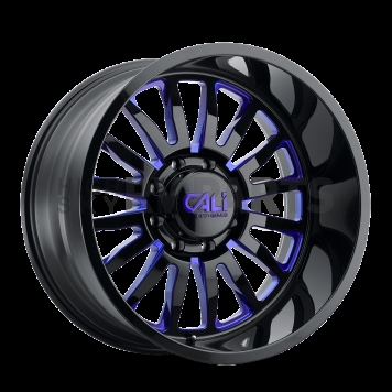 CALI Off-Road Wheel 9110 Summit - 20 x 9 Black With Blue Natural Accents - 9110-2936BTB-1