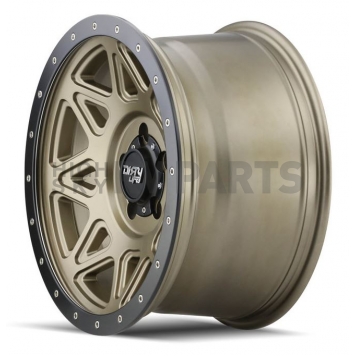 Dirty Life Race Wheels Theory - 20 x 9 Gold With Black Bead Lock Ring - 9305-2936MGD-2